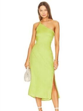 revolve green halter dress Alice Romantic Tiered Mesh Ruffled Dress main image 0